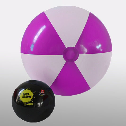 1.2m Beach Balls –. Purple & White