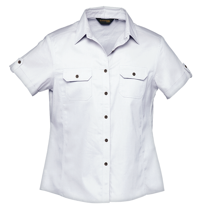 Plain Bush Shirt Ladies - WHITE 4XL