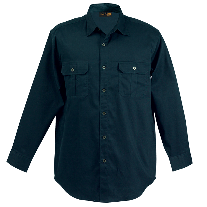 Longsleeve Bush Shirt Mens Navy
