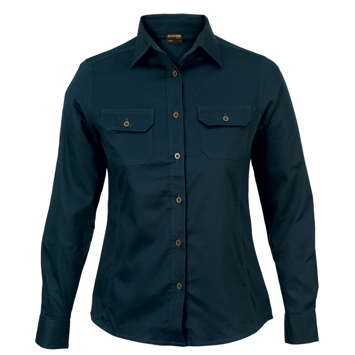 Longsleeve Bush Shirt Ladies Navy
