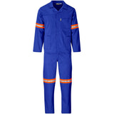 Trade Polycotton Conti Suit - Reflective Arms & Legs - Orange Tape ROYAL BLUE