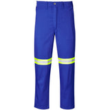 Trade Polycotton Pants - Reflective Legs - Yellow Tape ROYAL BLUE