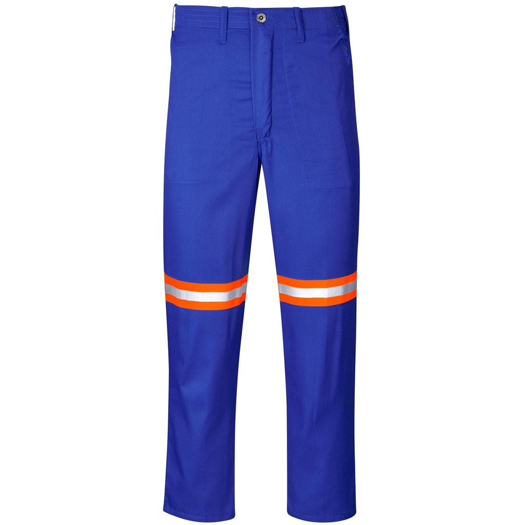 Trade Polycotton Pants - Reflective Legs - Orange Tape ROYAL BLUE