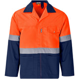 Traffic Premium Two-Tone Hi-Viz Reflective Jacket ORANGE