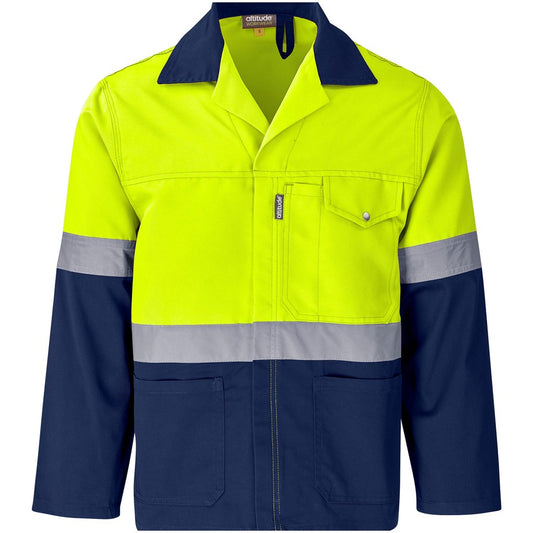 Traffic Premium Two-Tone Hi-Viz Reflective Jacket YELLOW