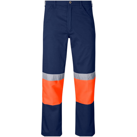 Traffic Premium Two-Tone Hi-Viz Reflective Pants ORANGE
