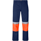 Traffic Premium Two-Tone Hi-Viz Reflective Pants ORANGE