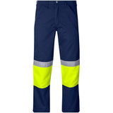 Traffic Premium Two-Tone Hi-Viz Reflective Pants YELLOW