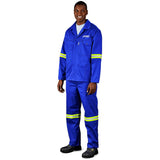 Site Premium Polycotton Jacket - Reflective Arms - Yellow Tape