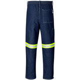 Cast Premium 100% Cotton Denim Pants - Reflective Legs - Yellow Tape