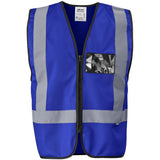 Direction En4 Hi-Viz Reflective Full Zip Vest ROYAL BLUE