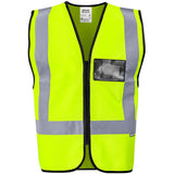 Direction En4 Hi-Viz Reflective Full Zip Vest YELLOW