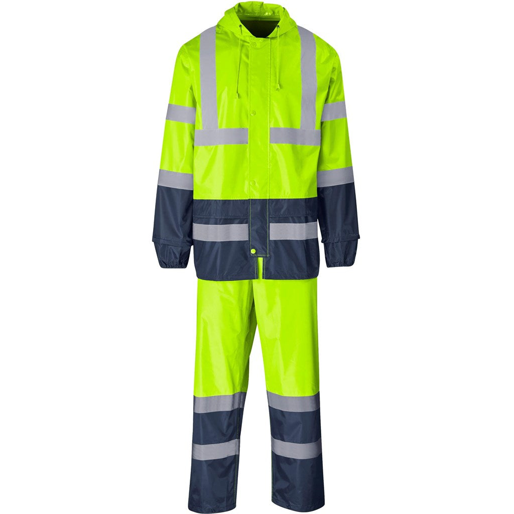 Torrent Two-Tone Hi-Viz Ref Polyester/PVC Rainsuit - Lime LIME
