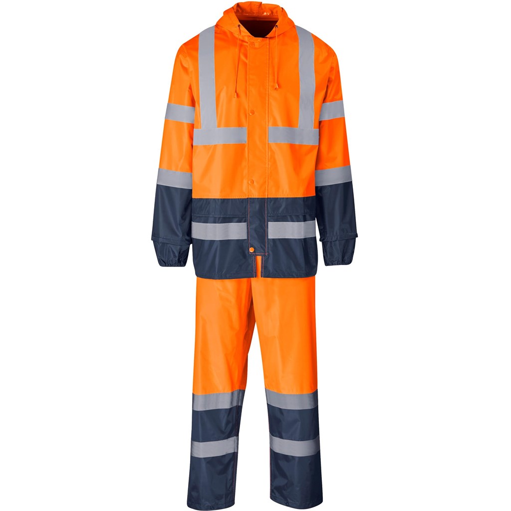 Torrent Two-Tone Hi-Viz Ref Polyester/PVC Rainsuit - Orange ORANGE