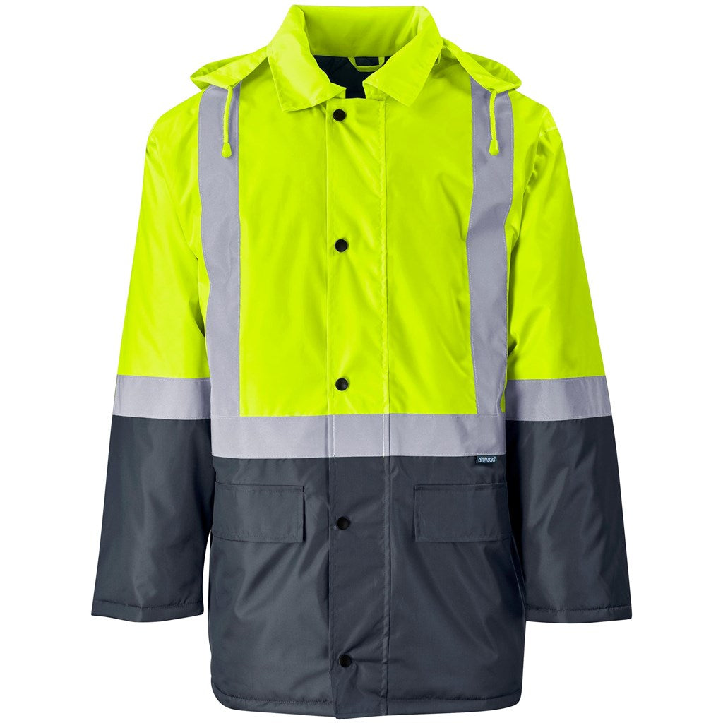 Hazard Padded Two-Tone Hi-Viz Reflective Jacket YELLOW