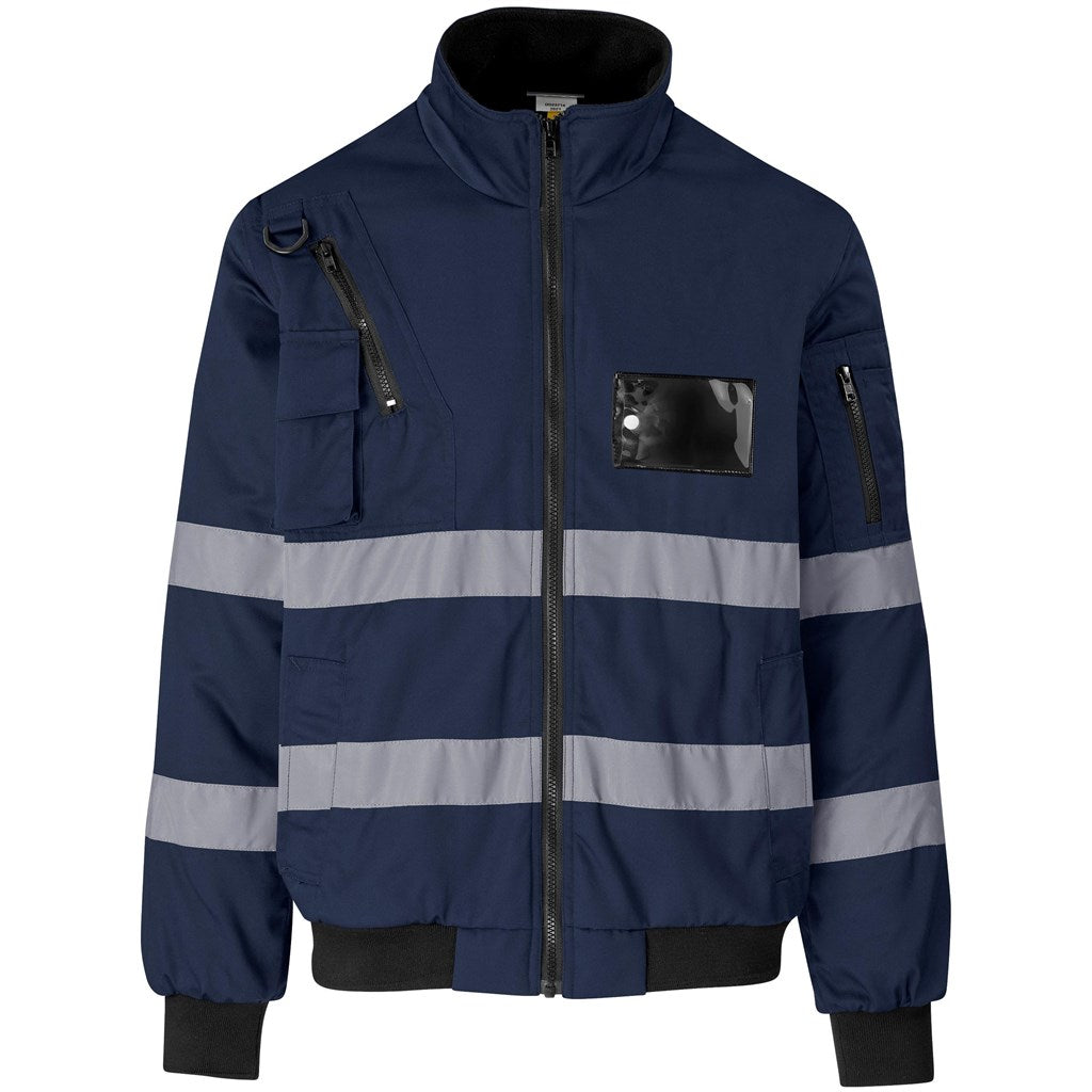 Techno Padded Hi-Viz Reflective Bunny Jacket NAVY