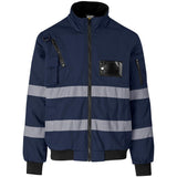 Techno Padded Hi-Viz Reflective Bunny Jacket NAVY