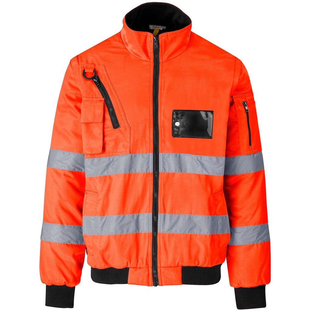 Techno Padded Hi-Viz Reflective Bunny Jacket ORANGE