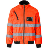 Techno Padded Hi-Viz Reflective Bunny Jacket ORANGE