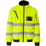 Techno Padded Hi-Viz Reflective Bunny Jacket YELLOW
