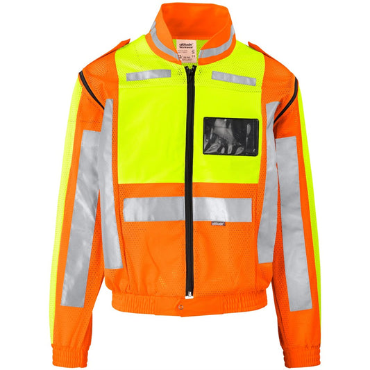 Metro Two-Tone Hi-Viz Reflective Zip-Off Jacket YELLOW