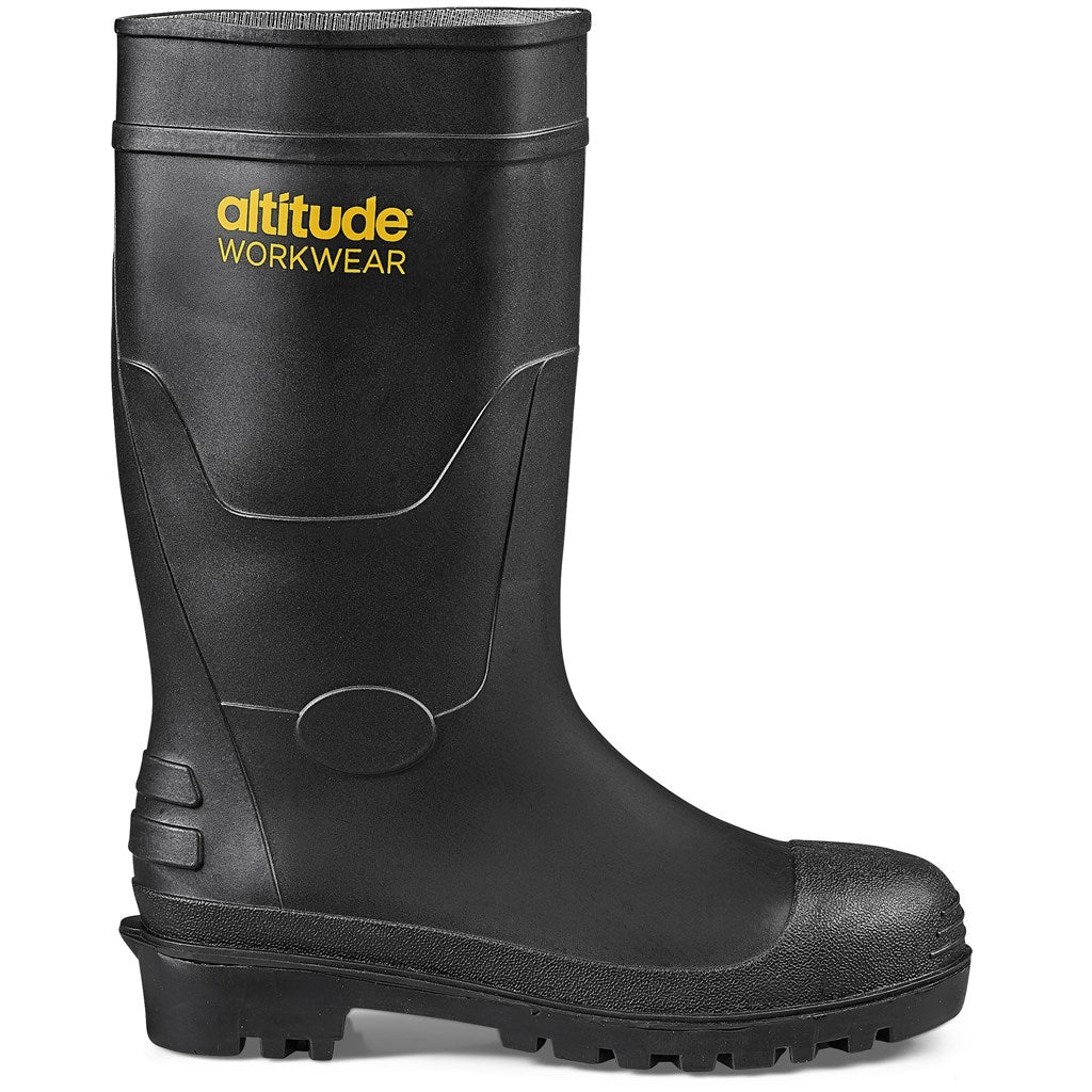 Power Gumboot Steel Toe Cap BLACK