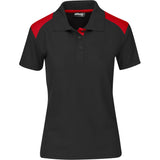 Ladies Apex Golf Shirt BLACK RED