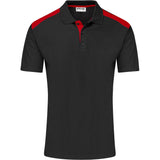 Mens Apex Golf Shirt BLACK RED