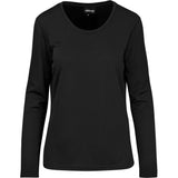 Ladies Long Sleeve All Star T-Shirt BLACK