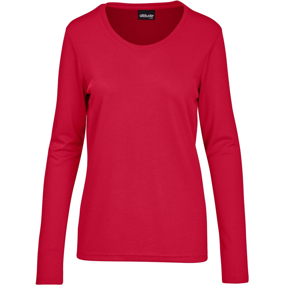 Ladies Long Sleeve All Star T-Shirt RED
