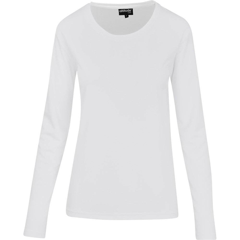 Ladies Long Sleeve All Star T-Shirt WHITE