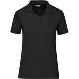 Ladies Basic Pique Golf Shirt BLACK