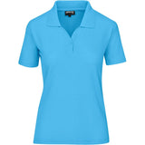 Ladies Basic Pique Golf Shirt CYAN