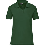Ladies Basic Pique Golf Shirt DARK GREEN
