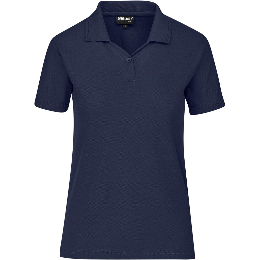 Ladies Basic Pique Golf Shirt NAVY