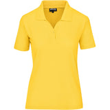 Ladies Basic Pique Golf Shirt YELLOW