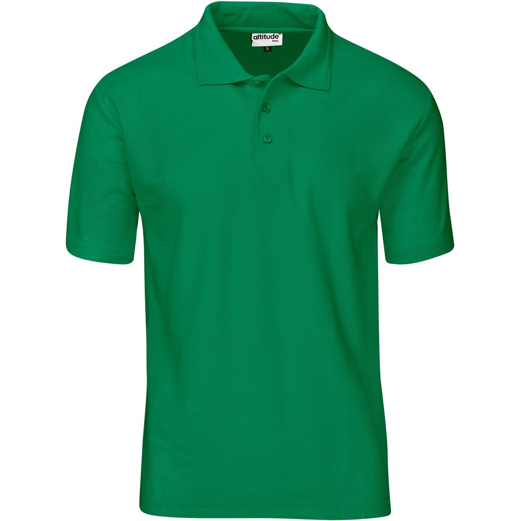 Mens Basic Pique Golf Shirt GREEN