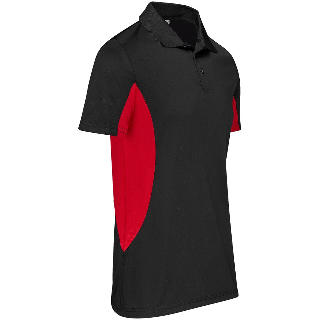 Kids Championship Golf Shirt BLACK RED