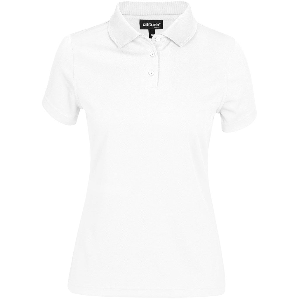 Ladies Distinct Golf Shirt WHITE
