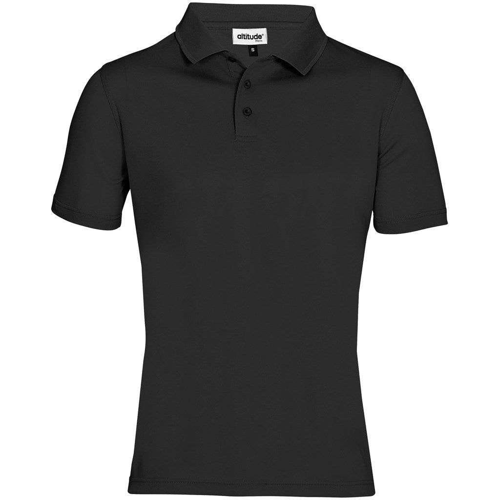 Mens Distinct Golf Shirt BLACK