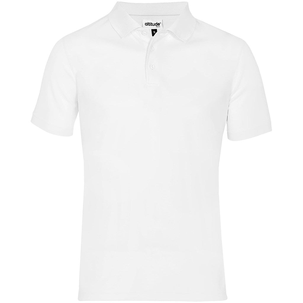 Mens Distinct Golf Shirt WHITE