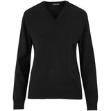 Ladies Heavyweight Ecuador V-Neck Jersey BLACK