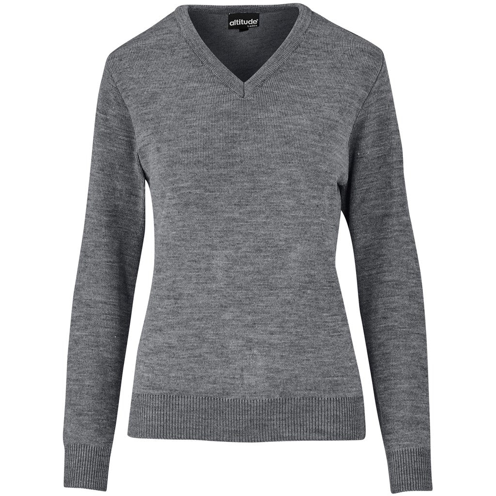 Ladies Heavyweight Ecuador V-Neck Jersey GREY