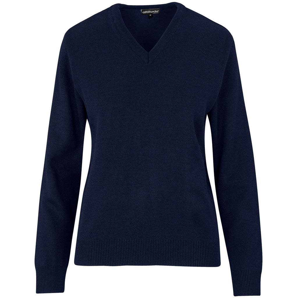 Ladies Heavyweight Ecuador V-Neck Jersey NAVY