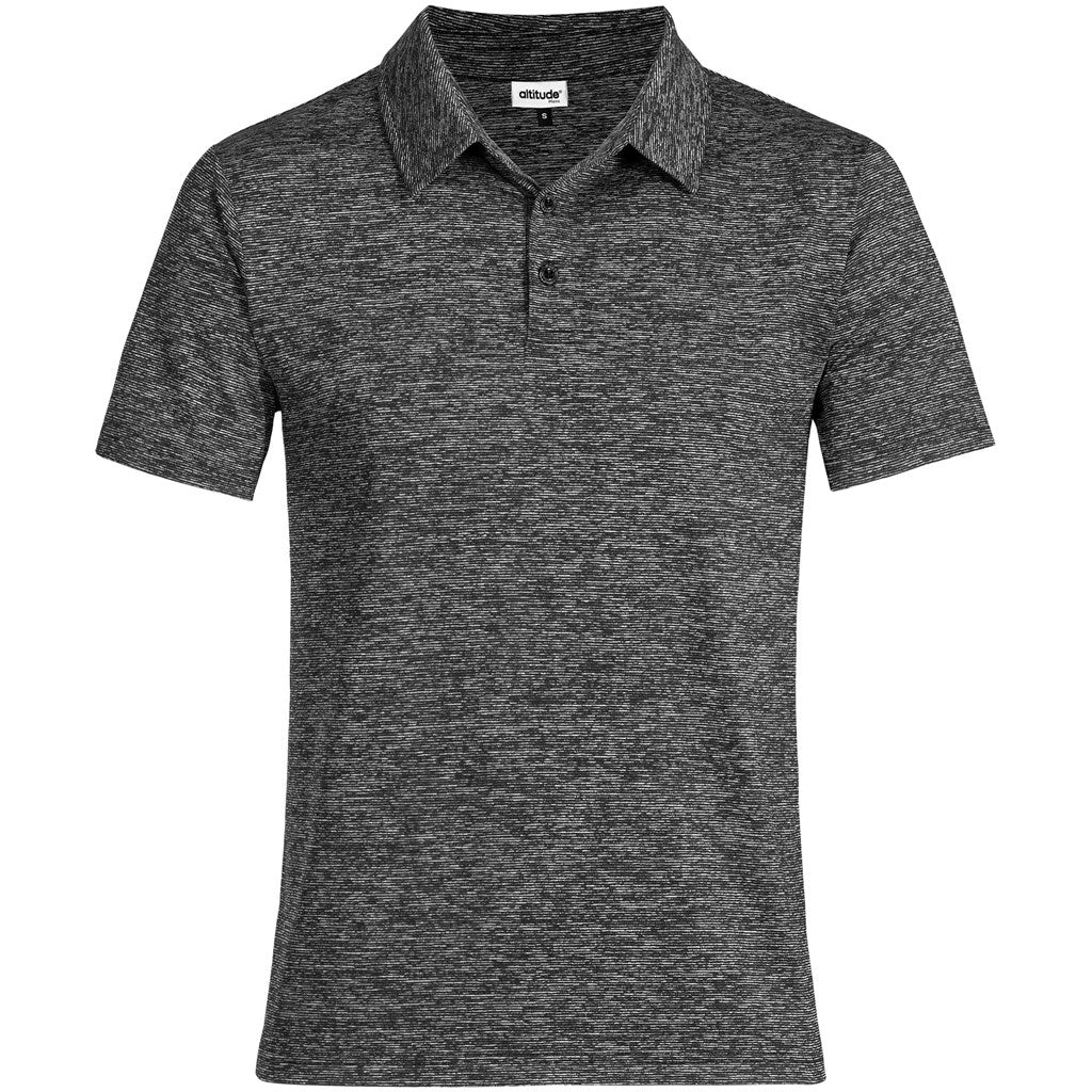 Mens Echo Golf Shirt - Red BLACK