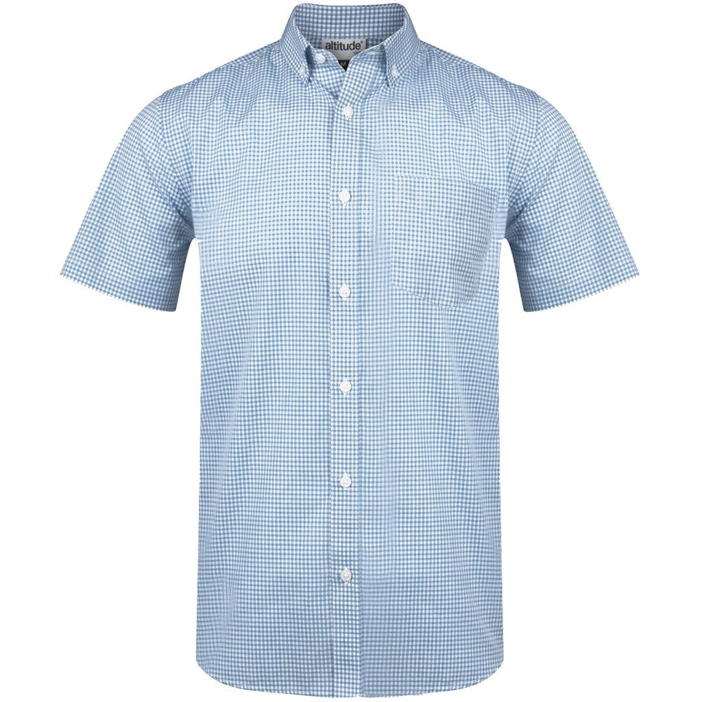 Mens Short Sleeve Edinburgh Shirt - Blue BLUE