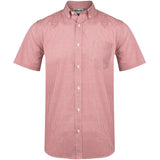 Mens Short Sleeve Edinburgh Shirt - Red RED