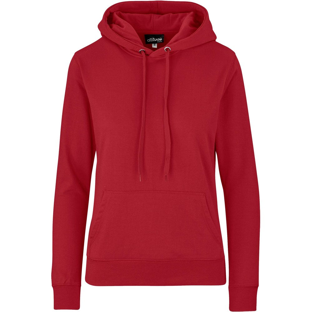 Ladies Essential Hooded Sweater RED