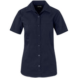 Ladies Short Sleeve Empire Shirt NAVY