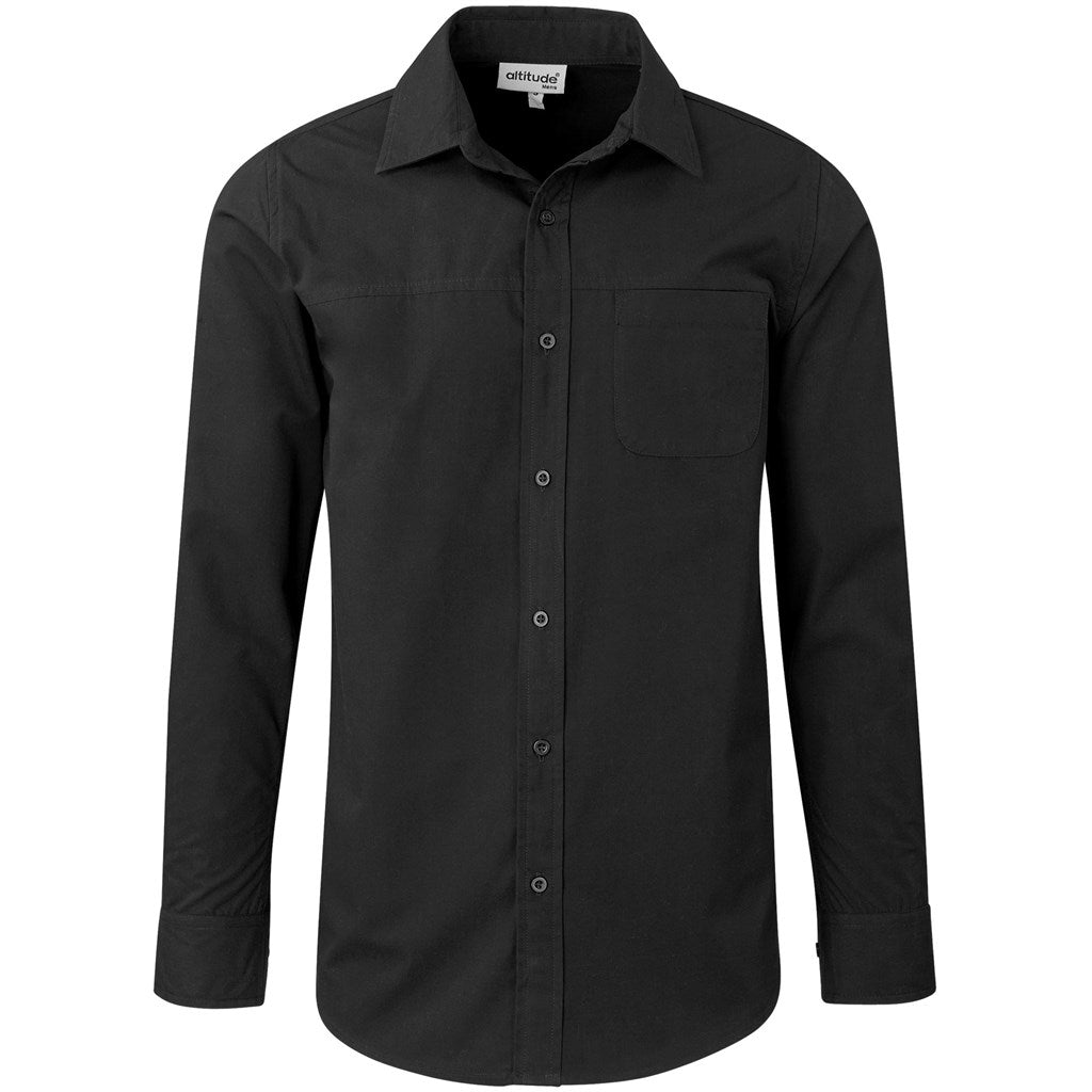 Mens Long Sleeve Empire Shirt BLACK